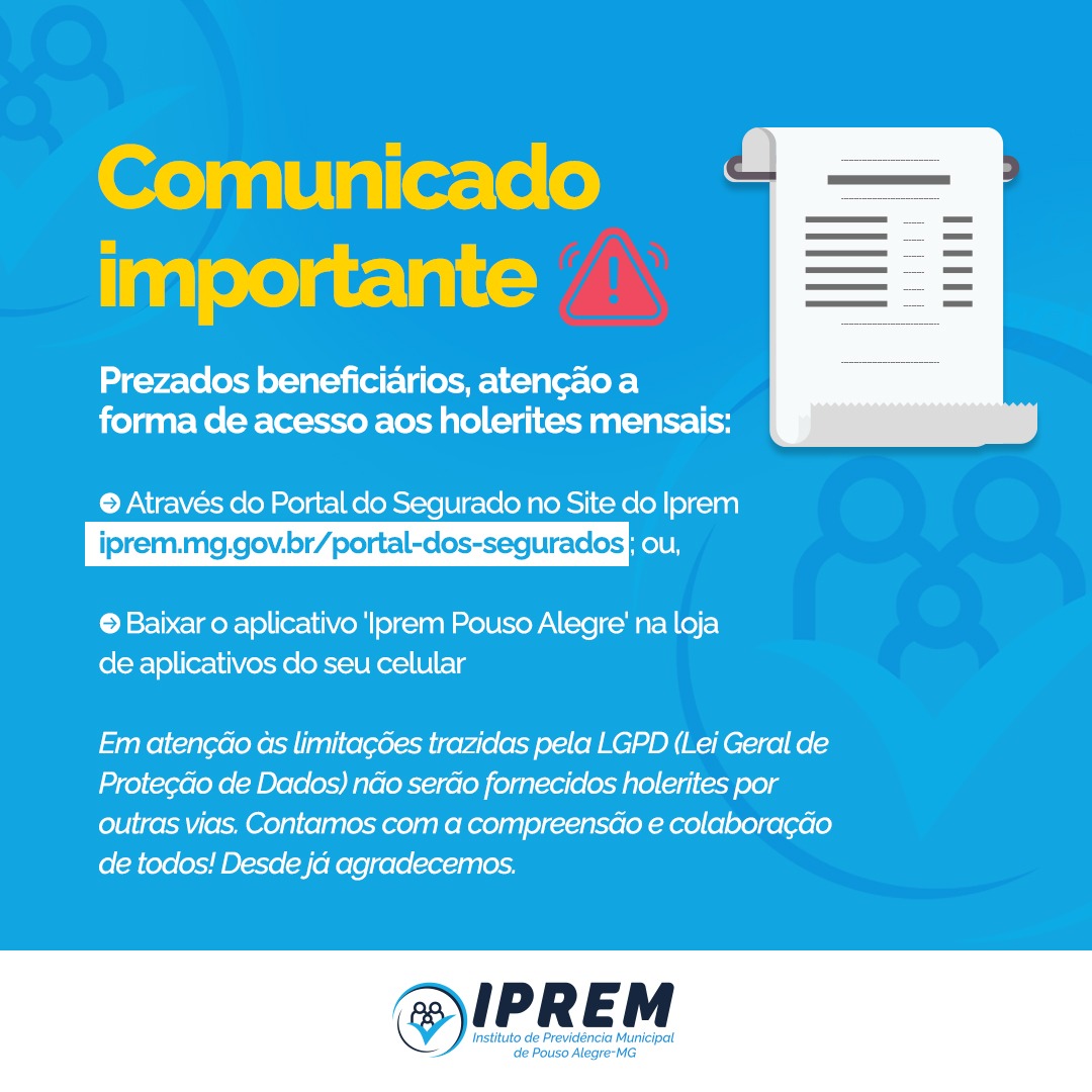 COMUNICADO IMPORTANTE!